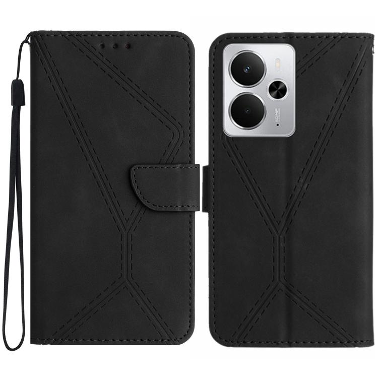 เย็บเคสโทรศัพท์หนังนูน, For Realme C75 5G, For Realme 14 5G Global / P3 5G Global, For Realme P3 Pro 5G Global, For Realme 14 Pro+ 5G, For Realme C75 4G, For Realme 13+ 5G Global, For Realme 13 Pro 5G / 13 Pro+ 5G, For Realme C63 4G Global/ C61