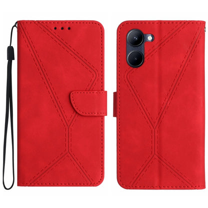 เย็บเคสโทรศัพท์หนังนูน, For vivo V50 5G Global, For vivo Y03 4G, For vivo Y200e / Y100 IDN / V30 Lite India 5G, For vivo Y78+