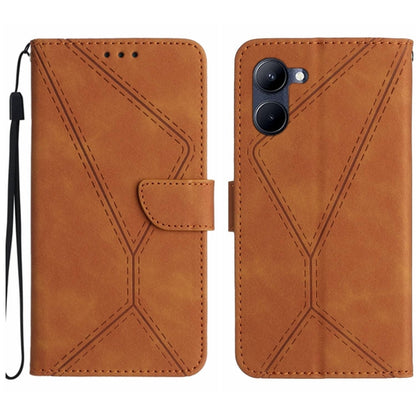เย็บเคสโทรศัพท์หนังนูน, For vivo V50 5G Global, For vivo Y03 4G, For vivo Y200e / Y100 IDN / V30 Lite India 5G, For vivo Y78+