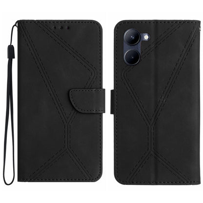เย็บเคสโทรศัพท์หนังนูน, For vivo V50 5G Global, For vivo Y03 4G, For vivo Y200e / Y100 IDN / V30 Lite India 5G, For vivo Y78+