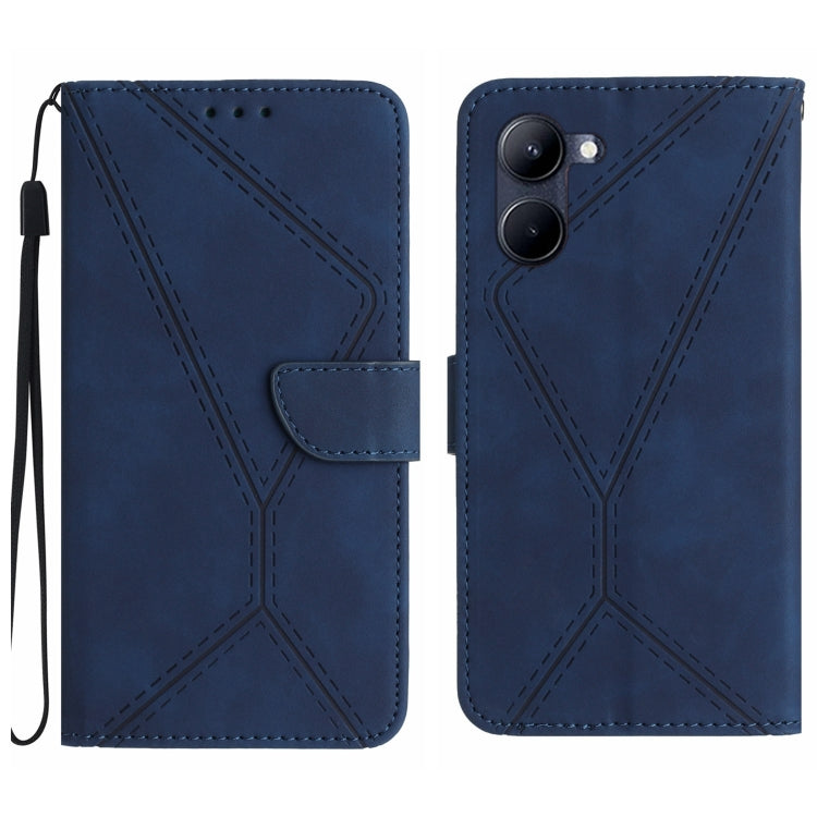 เย็บเคสโทรศัพท์หนังนูน, For vivo V50 5G Global, For vivo Y03 4G, For vivo Y200e / Y100 IDN / V30 Lite India 5G, For vivo Y78+
