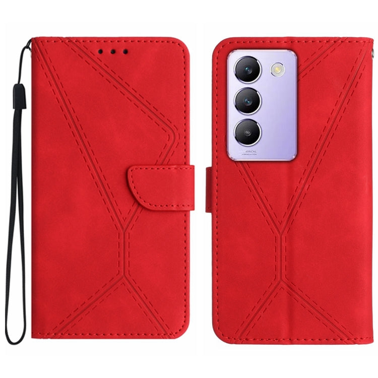 เย็บเคสโทรศัพท์หนังนูน, For vivo V50 5G Global, For vivo Y03 4G, For vivo Y200e / Y100 IDN / V30 Lite India 5G, For vivo Y78+