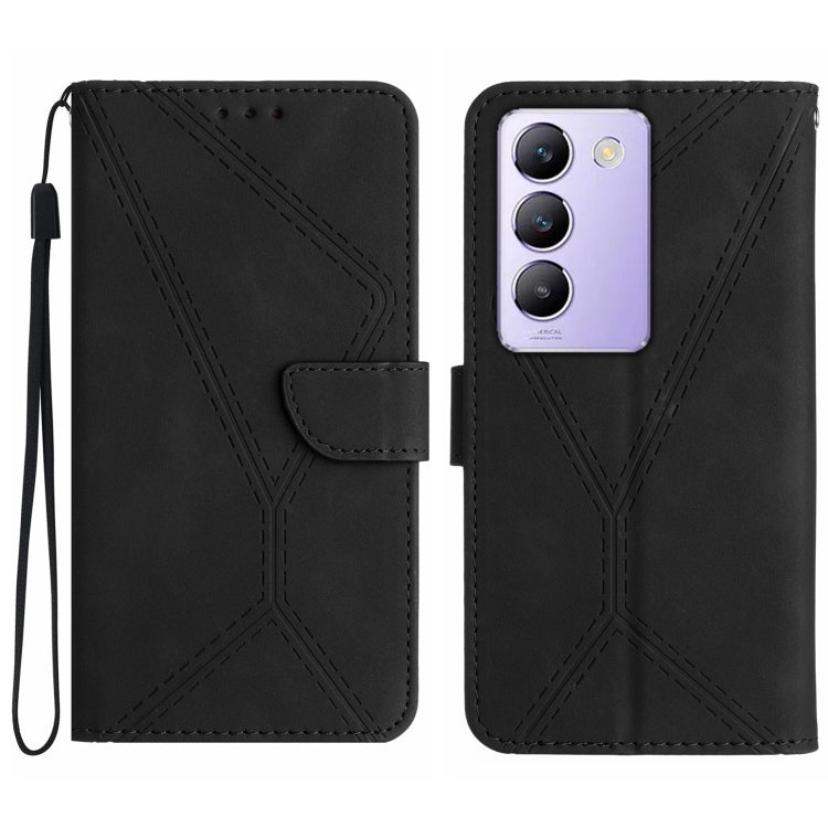 เย็บเคสโทรศัพท์หนังนูน, For vivo V50 5G Global, For vivo Y03 4G, For vivo Y200e / Y100 IDN / V30 Lite India 5G, For vivo Y78+