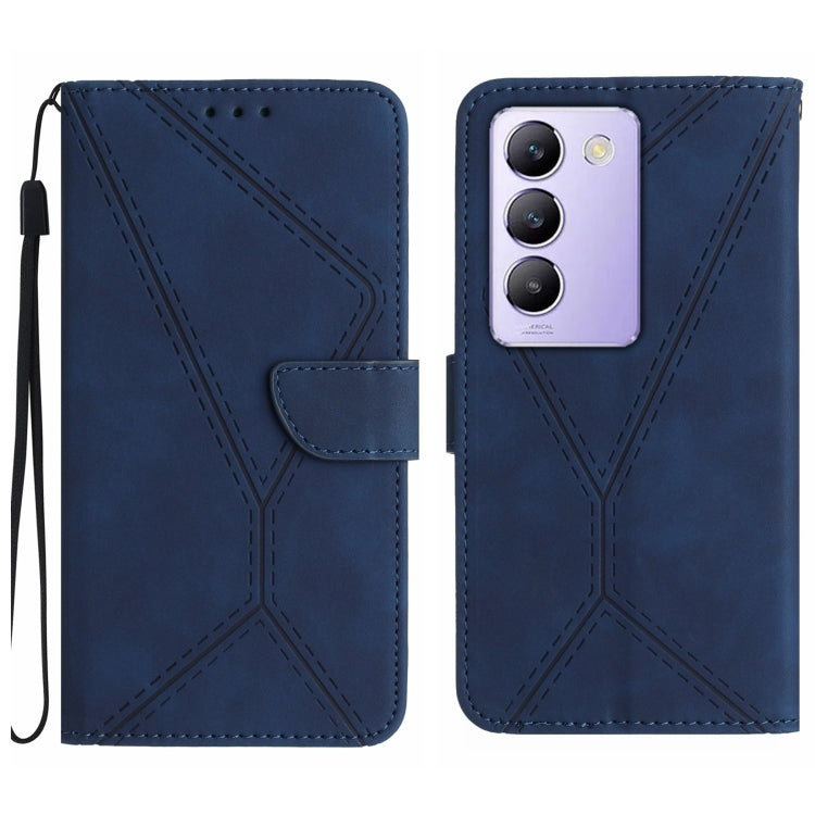 เย็บเคสโทรศัพท์หนังนูน, For vivo V50 5G Global, For vivo Y03 4G, For vivo Y200e / Y100 IDN / V30 Lite India 5G, For vivo Y78+