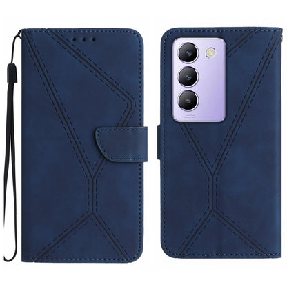 เย็บเคสโทรศัพท์หนังนูน, For vivo V50 5G Global, For vivo Y03 4G, For vivo Y200e / Y100 IDN / V30 Lite India 5G, For vivo Y78+