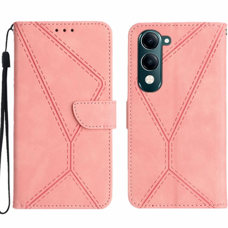 เย็บเคสโทรศัพท์หนังนูน, For vivo V70 FE 5G, For vivo V70 5G Global / V70 Elite 5G, For vivo V60 Lite 5G, For vivo V60 5G, For vivo Y39 5G Global, For vivo V50 Lite 5G, For vivo Y04 4G / Y29s 5G, For vivo Y29 4G Global