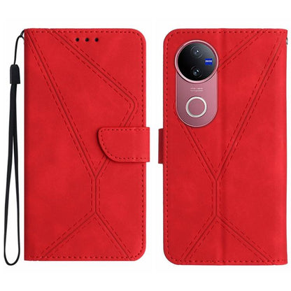 เย็บเคสโทรศัพท์หนังนูน, For vivo V50 5G Global, For vivo Y03 4G, For vivo Y200e / Y100 IDN / V30 Lite India 5G, For vivo Y78+