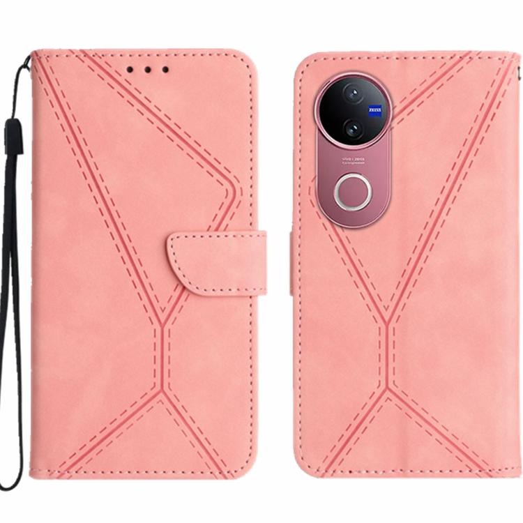 เย็บเคสโทรศัพท์หนังนูน, For vivo V50 5G Global, For vivo Y03 4G, For vivo Y200e / Y100 IDN / V30 Lite India 5G, For vivo Y78+