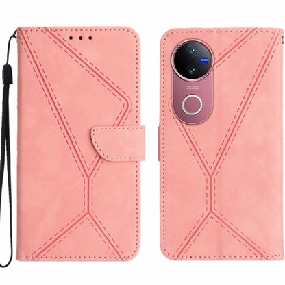 เย็บเคสโทรศัพท์หนังนูน, For vivo V50 5G Global, For vivo Y03 4G, For vivo Y200e / Y100 IDN / V30 Lite India 5G, For vivo Y78+