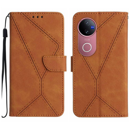 เย็บเคสโทรศัพท์หนังนูน, For vivo V50 5G Global, For vivo Y03 4G, For vivo Y200e / Y100 IDN / V30 Lite India 5G, For vivo Y78+