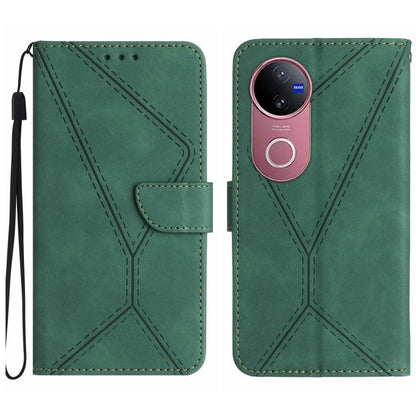 เย็บเคสโทรศัพท์หนังนูน, For vivo V50 5G Global, For vivo Y03 4G, For vivo Y200e / Y100 IDN / V30 Lite India 5G, For vivo Y78+