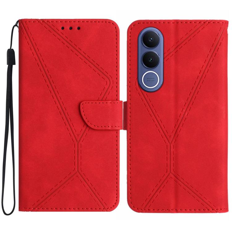 เย็บเคสโทรศัพท์หนังนูน, For vivo V70 FE 5G, For vivo V70 5G Global / V70 Elite 5G, For vivo V60 Lite 5G, For vivo V60 5G, For vivo Y39 5G Global, For vivo V50 Lite 5G, For vivo Y04 4G / Y29s 5G, For vivo Y29 4G Global