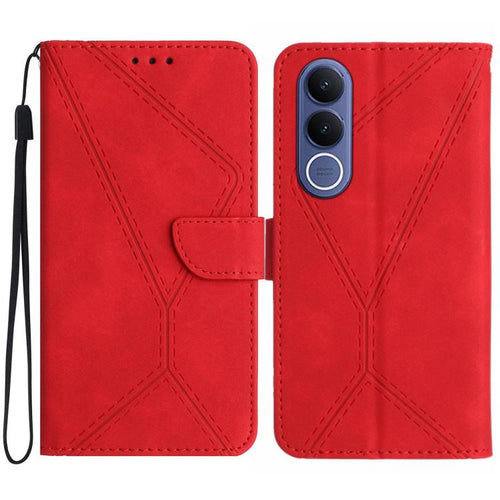 เย็บเคสโทรศัพท์หนังนูน, For vivo V70 FE 5G, For vivo V70 5G Global / V70 Elite 5G, For vivo V60 Lite 5G, For vivo V60 5G, For vivo Y39 5G Global, For vivo V50 Lite 5G, For vivo Y04 4G / Y29s 5G, For vivo Y29 4G Global