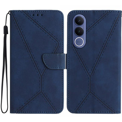 เย็บเคสโทรศัพท์หนังนูน, For vivo V70 FE 5G, For vivo V70 5G Global / V70 Elite 5G, For vivo V60 Lite 5G, For vivo V60 5G, For vivo Y39 5G Global, For vivo V50 Lite 5G, For vivo Y04 4G / Y29s 5G, For vivo Y29 4G Global