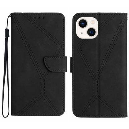 เย็บเคสโทรศัพท์หนังนูน, For iPhone 16, For iPhone 15 Pro Max, For iPhone 15 Pro, For iPhone 15 Plus, For iPhone 15