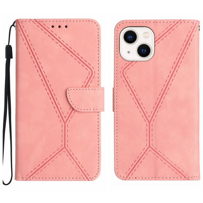 เย็บเคสโทรศัพท์หนังนูน, For iPhone 16, For iPhone 15 Pro Max, For iPhone 15 Pro, For iPhone 15 Plus, For iPhone 15