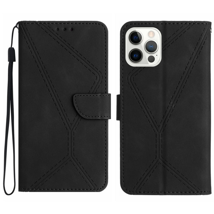 เย็บเคสโทรศัพท์หนังนูน, For iPhone 16, For iPhone 15 Pro Max, For iPhone 15 Pro, For iPhone 15 Plus, For iPhone 15