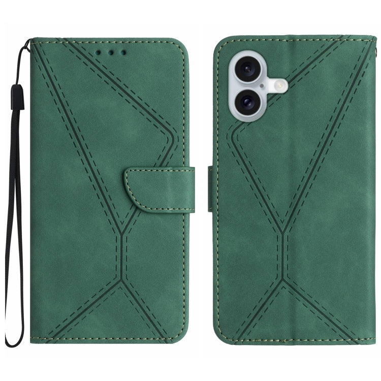 เย็บเคสโทรศัพท์หนังนูน, For iPhone 17e / 16e, For iPhone 17 Pro Max, For iPhone 17 Pro, For iPhone 17, For iPhone Air, For iPhone 16 Pro Max, For iPhone 16 Pro, For iPhone 16 Plus