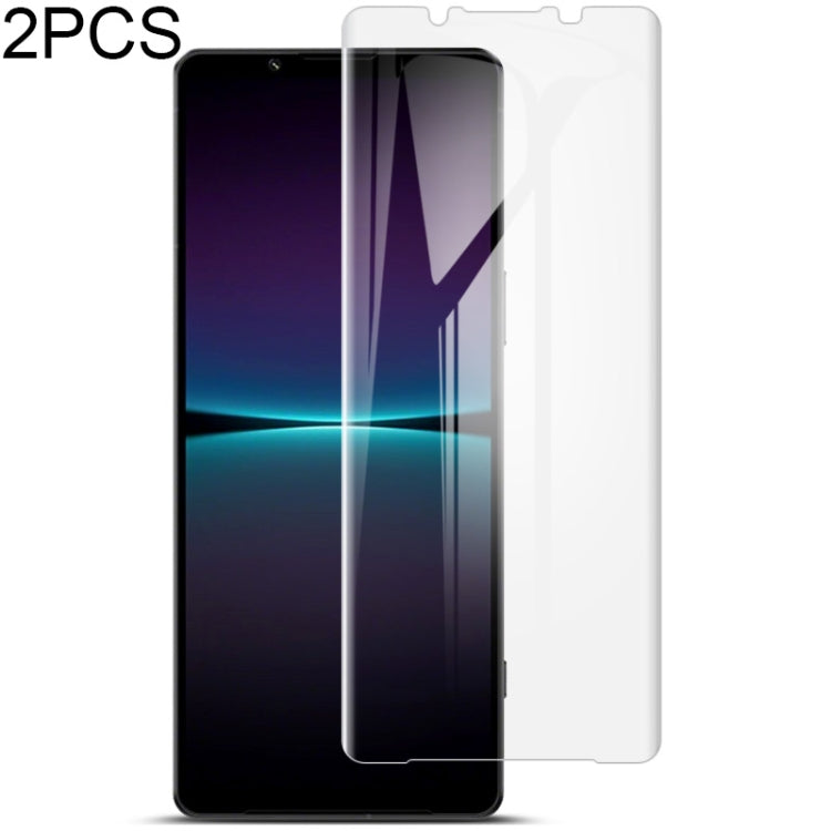 2 ชิ้น imak ฟิล์มกันรอยไฮโดรเจลแบบเต็มหน้าจอแบบโค้ง, For Sony Xperia 1 V, For Sony Xperia 5 V