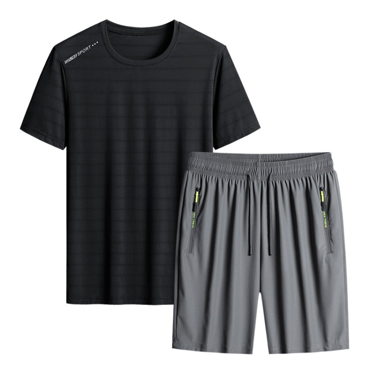 Summer Men T-shirt Short Pants Sports Suit Casual Fitness Two-piece Set, XL, XXXL, XXXXXXL