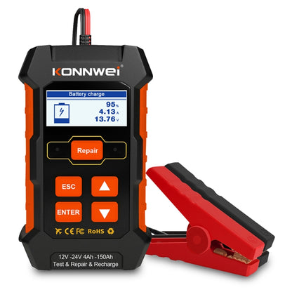 KONNWEI KW520 12V / 24V 3 in 1 เครื่องทดสอบแบตเตอรี่รถยนต์พร้อมฟังก์ชั่นตรวจจับและซ่อมแซมและชาร์จ, KW520