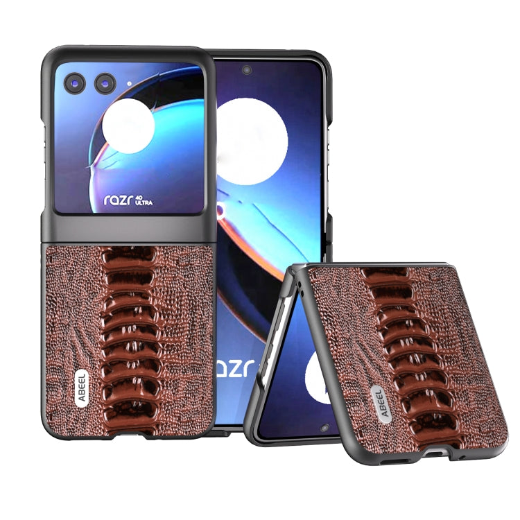 เคสโทรศัพท์หนังแท้ ABEL รุ่น Weilai, For Motorola Razr 60 Ultra, For Motorola Razr 50 Ultra, For Motorola Razr 50, For Motorola Razr 40, For Motorola Razr 40 Ultra