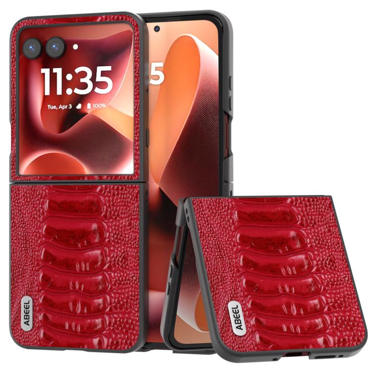 เคสโทรศัพท์หนังแท้ ABEL รุ่น Weilai, For Motorola Razr 60 Ultra, For Motorola Razr 50 Ultra, For Motorola Razr 50, For Motorola Razr 40, For Motorola Razr 40 Ultra