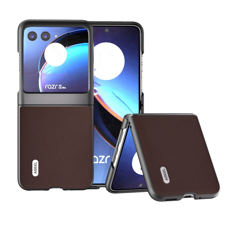 ซองโทรศัพท์หนังแท้ ABEL รุ่น Xiaoya, For Motorola Razr 60 Ultra, For Motorola Razr 50, For Motorola Razr 40, For Motorola Razr 40 Ultra
