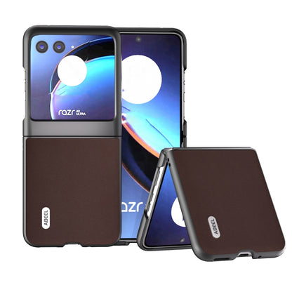 ซองโทรศัพท์หนังแท้ ABEL รุ่น Xiaoya, For Motorola Razr 60 Ultra, For Motorola Razr 50, For Motorola Razr 40, For Motorola Razr 40 Ultra