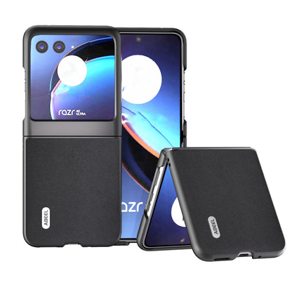 ซองโทรศัพท์หนังแท้ ABEL รุ่น Xiaoya, For Motorola Razr 60 Ultra, For Motorola Razr 50, For Motorola Razr 40, For Motorola Razr 40 Ultra