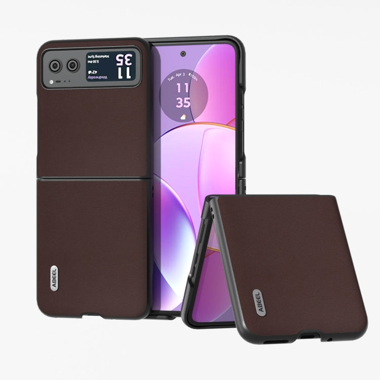 ซองโทรศัพท์หนังแท้ ABEL รุ่น Xiaoya, For Motorola Razr 60 Ultra, For Motorola Razr 50, For Motorola Razr 40, For Motorola Razr 40 Ultra