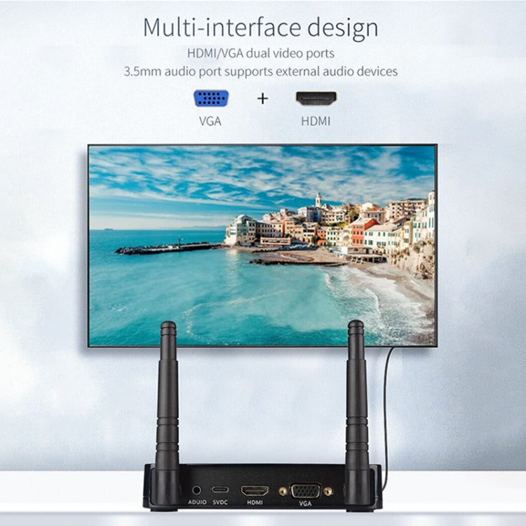 Measy UHD200 เครื่องส่งและรับสัญญาณ HDMI ไร้สาย, ระยะการส่งข้อมูล: 100 ม, Wireless Transmitter and Receiver 100m