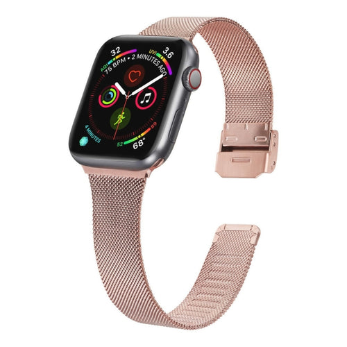 สายนาฬิกาสแตนเลส Milanese, For Apple Watch Series 8&7 41mm / SE 2&6&SE&5&4 40mm / 3&2&1 38mm, For Apple Watch Ultra 49mm / Series 8&7 45mm / SE 2&6&SE&5&4 44mm / 3&2&1 42mm, For Apple Watch Series 7 45mm / 6 & SE & 5 & 4 44mm / 3 & 2 & 1 42mm          ...