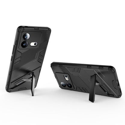 เกราะพังค์ 2 in 1 PC + เคสโทรศัพท์ TPU พร้อมตัวยึด, For vivo iQOO Neo8, For vivo Y78 Global, For vivo Y27 4G Global