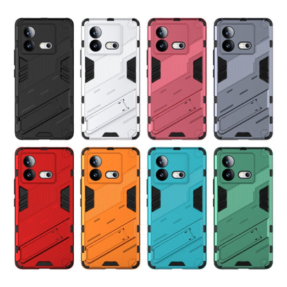เกราะพังค์ 2 in 1 PC + เคสโทรศัพท์ TPU พร้อมตัวยึด, For vivo iQOO Neo8, For vivo Y78 Global, For vivo Y27 4G Global