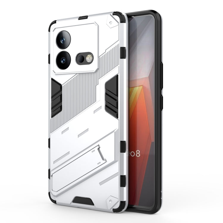 เกราะพังค์ 2 in 1 PC + เคสโทรศัพท์ TPU พร้อมตัวยึด, For vivo iQOO Neo8, For vivo Y78 Global, For vivo Y27 4G Global