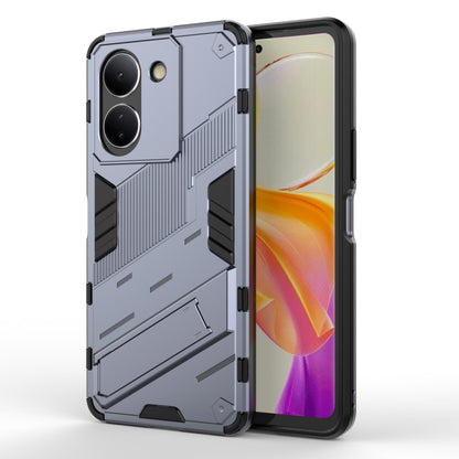 เกราะพังค์ 2 in 1 PC + เคสโทรศัพท์ TPU พร้อมตัวยึด, For vivo iQOO Neo8, For vivo Y78 Global, For vivo Y27 4G Global