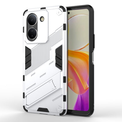 เกราะพังค์ 2 in 1 PC + เคสโทรศัพท์ TPU พร้อมตัวยึด, For vivo iQOO Neo8, For vivo Y78 Global, For vivo Y27 4G Global