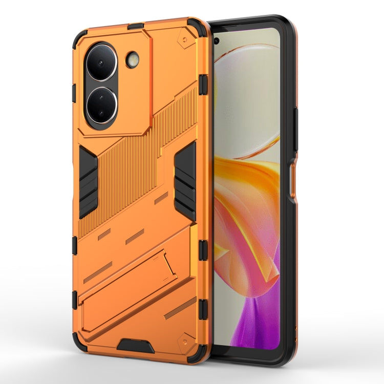 เกราะพังค์ 2 in 1 PC + เคสโทรศัพท์ TPU พร้อมตัวยึด, For vivo iQOO Neo8, For vivo Y78 Global, For vivo Y27 4G Global