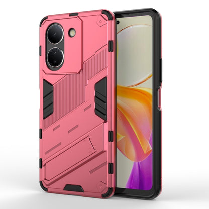 เกราะพังค์ 2 in 1 PC + เคสโทรศัพท์ TPU พร้อมตัวยึด, For vivo iQOO Neo8, For vivo Y78 Global, For vivo Y27 4G Global