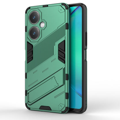 เกราะพังค์ 2 in 1 PC + เคสโทรศัพท์ TPU พร้อมตัวยึด, For vivo iQOO Neo8, For vivo Y78 Global, For vivo Y27 4G Global