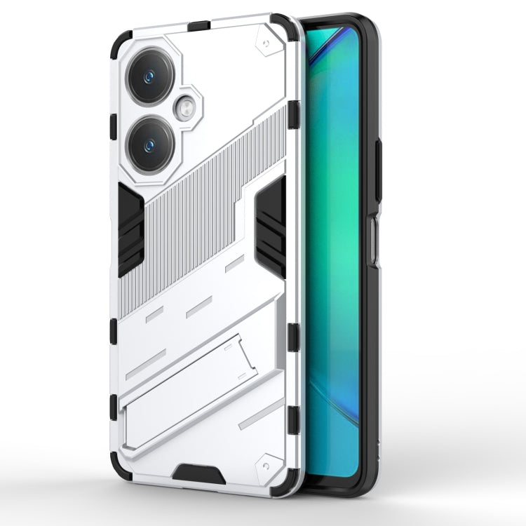เกราะพังค์ 2 in 1 PC + เคสโทรศัพท์ TPU พร้อมตัวยึด, For vivo iQOO Neo8, For vivo Y78 Global, For vivo Y27 4G Global