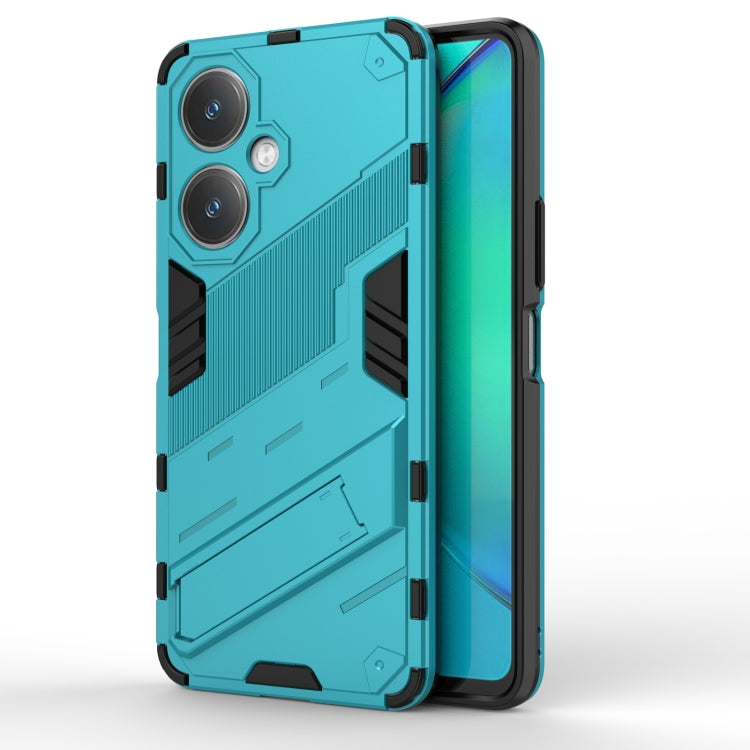เกราะพังค์ 2 in 1 PC + เคสโทรศัพท์ TPU พร้อมตัวยึด, For vivo iQOO Neo8, For vivo Y78 Global, For vivo Y27 4G Global