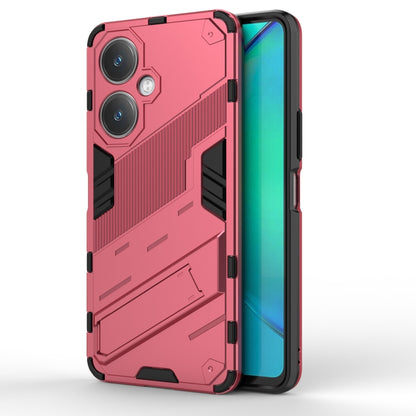 เกราะพังค์ 2 in 1 PC + เคสโทรศัพท์ TPU พร้อมตัวยึด, For vivo iQOO Neo8, For vivo Y78 Global, For vivo Y27 4G Global