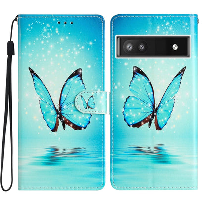 เคสโทรศัพท์หนังวาดสี, For Google Pixel 6a, For Google Pixel 6 Pro, For Google Pixel 6