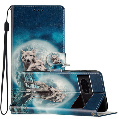 เคสโทรศัพท์หนังวาดสี, For Google Pixel 9a, For Google Pixel 7a, For Google Pixel 7 Pro, For Google Pixel 7