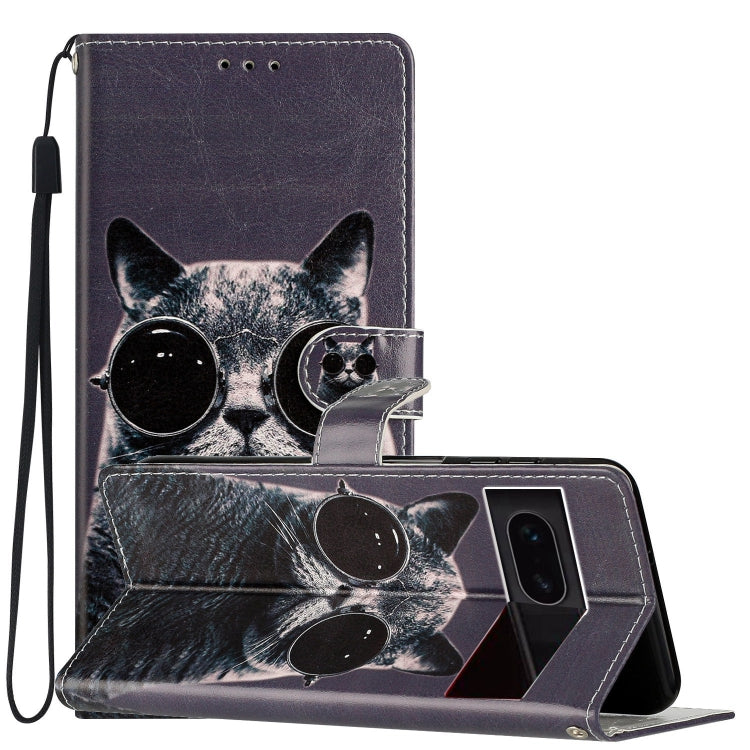 เคสโทรศัพท์หนังวาดสี, For Google Pixel 9a, For Google Pixel 7a, For Google Pixel 7 Pro, For Google Pixel 7