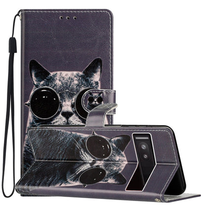 เคสโทรศัพท์หนังวาดสี, For Google Pixel 9a, For Google Pixel 7a, For Google Pixel 7 Pro, For Google Pixel 7