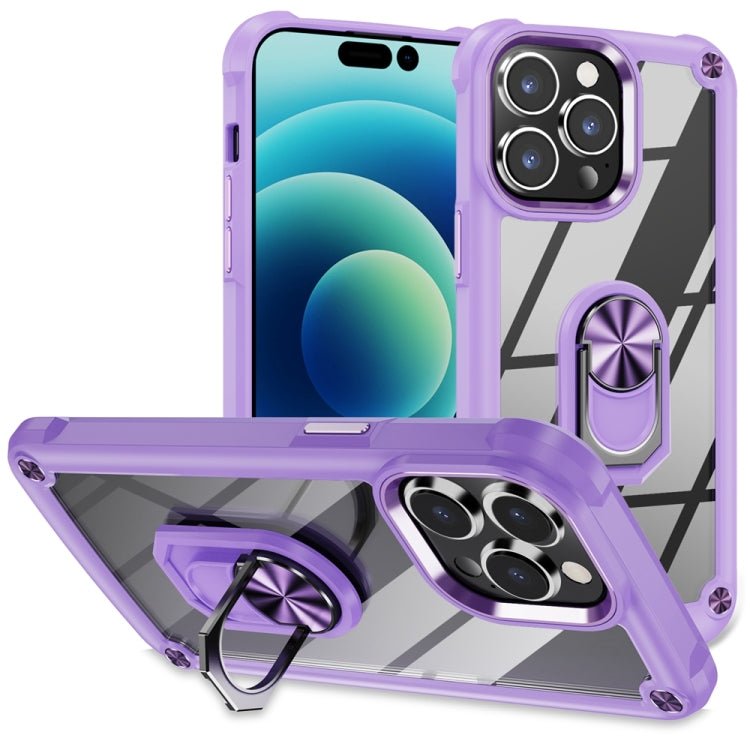 เคสโทรศัพท์ป้องกันเลนส์ TPU + PC พร้อมที่ใส่แหวน, For iPhone 17e / 16e, For iPhone 17 Pro Max, For iPhone 17, For iPhone Air, For iPhone 16 Pro Max, For iPhone 16 Pro, For iPhone 16 Plus, For iPhone 16, For iPhone 15 Pro Max