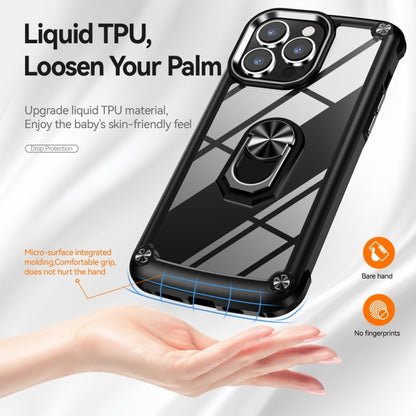 เคสโทรศัพท์ป้องกันเลนส์ TPU + PC พร้อมที่ใส่แหวน, For iPhone 15 Pro, For iPhone 15 Plus, For iPhone 15